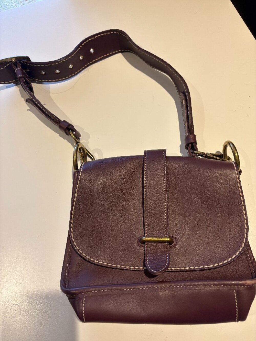 Maroon Roots Saddlebag
